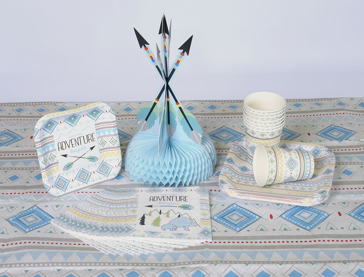 The Adventure Begins - Plates Square 7" Boy 8-pack - Image 6