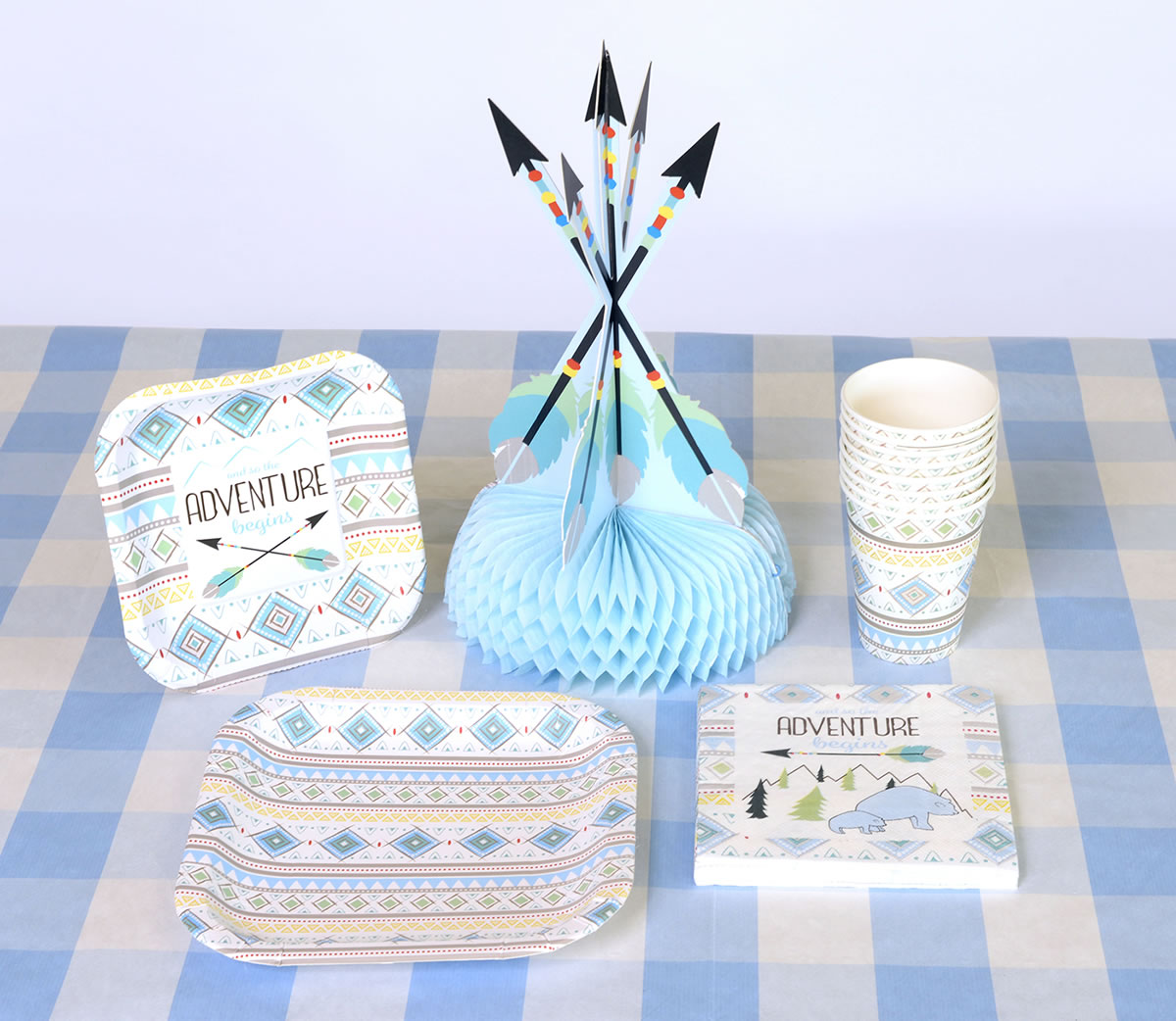 The Adventure Begins - Plates Square 7" Boy 8-pack - Image 4