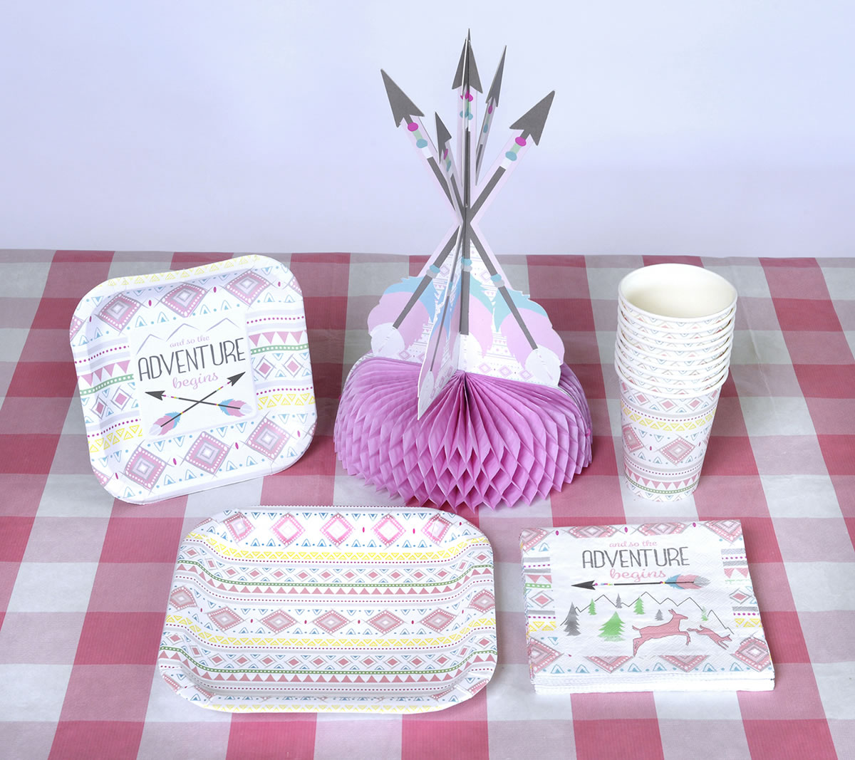 The Adventure Begins - Paper Cups Girl 12 oz. 8-pack - Image 6