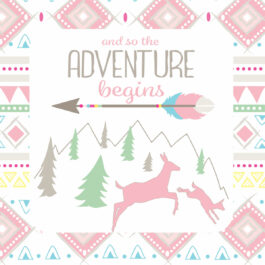 The Adventure Begins – Napkins Luncheon Girl 16-pack