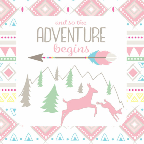 The Adventure Begins - Napkins Luncheon Girl 16-pack - Image 2