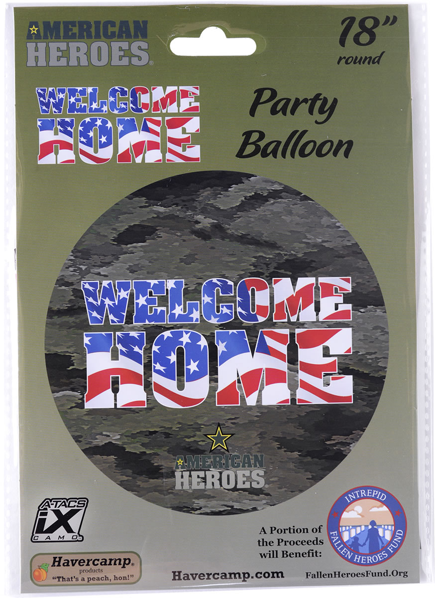 American Heroes - Balloon Mylar "Welcome Home" - Image 3