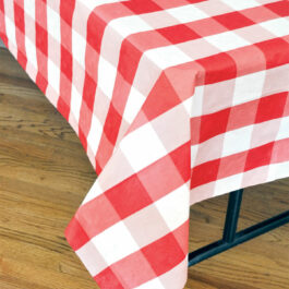 Classic Plaid – Tablecover Red and White 54″ x 108″