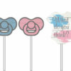 Gender Reveal - Photo Props "Blue or Pink?" 12-pack - Image 2