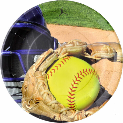Girl's Fastpitch - Plates Round 9" 8-pack