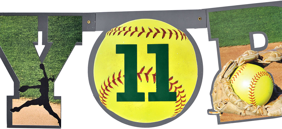 Girl's Fastpitch - Happy Birthday Banner - Image 2