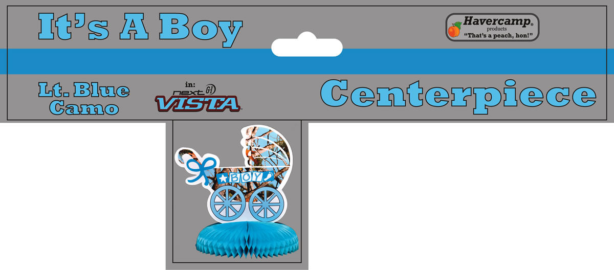 Light Blue Camo - Centerpiece "It's A Boy!" - Image 3