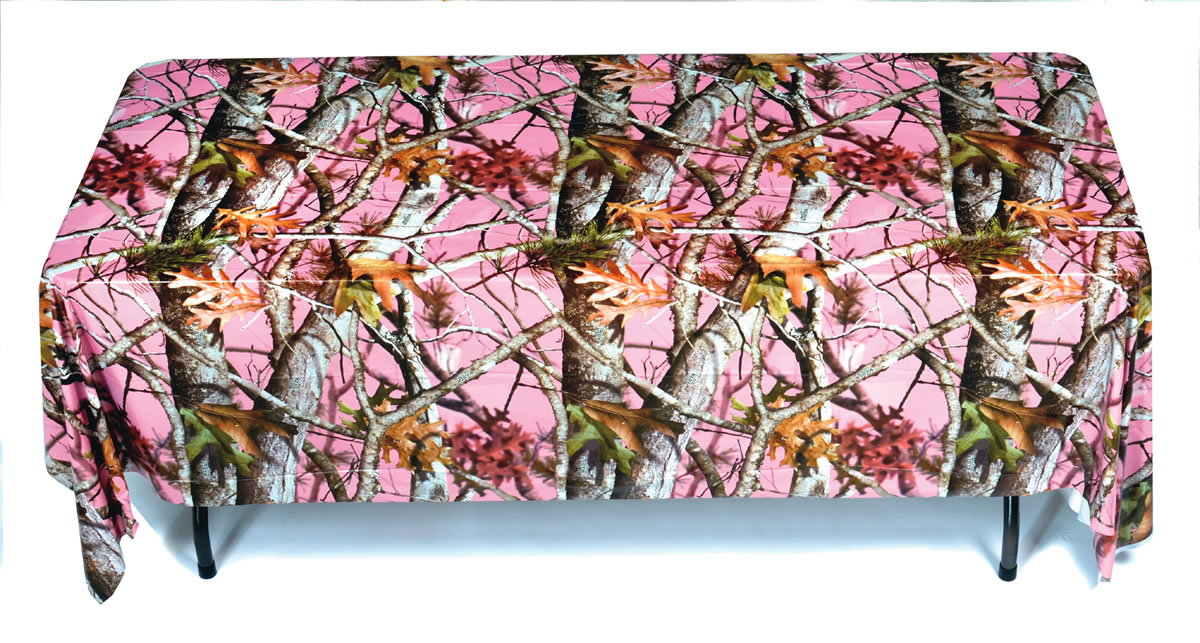 Pink Camo - Tablecover 54" x 108"