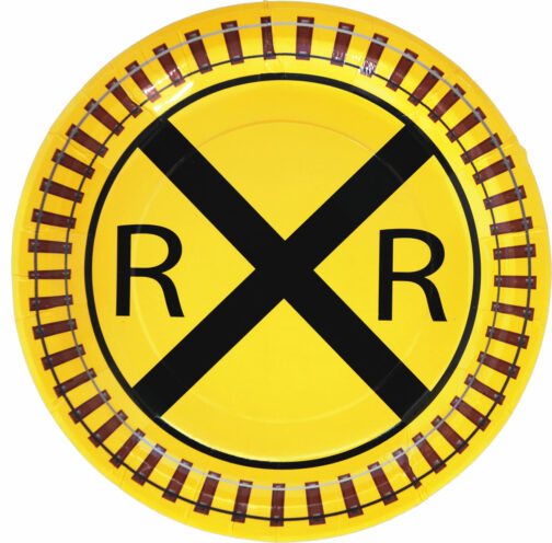 Railroad - Plates Round 9" 8-pack - Image 2