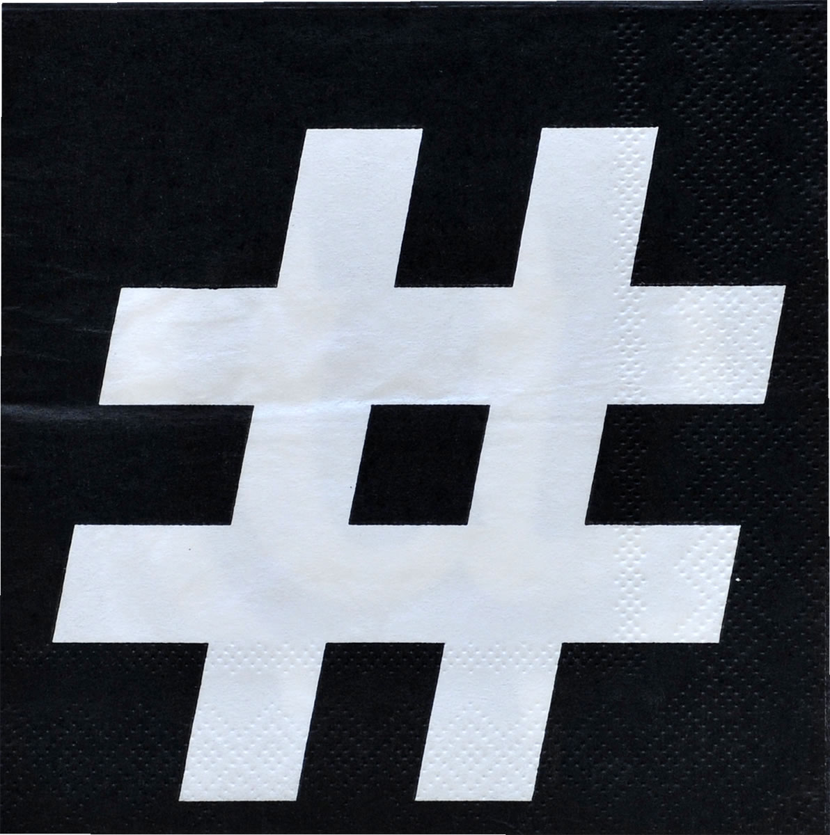 Social Media - Napkins Beverage Hashtag, @ 16-pack