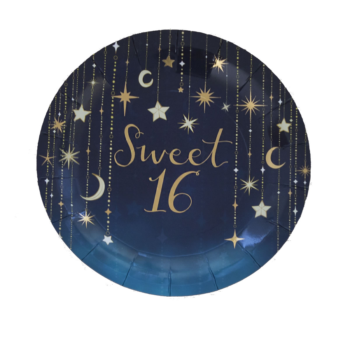 Girl's Sweet 16 - Plates Round 9" "Sweet 16" 8-pack - Image 4