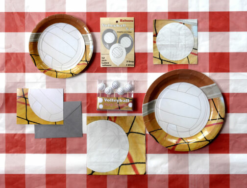 Volleyball - Plates Round 7" 8-pack - Image 2