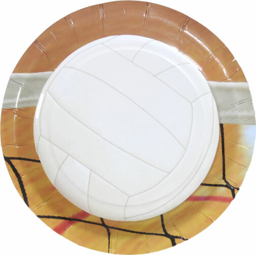Volleyball - Plates Round 7" 8-pack