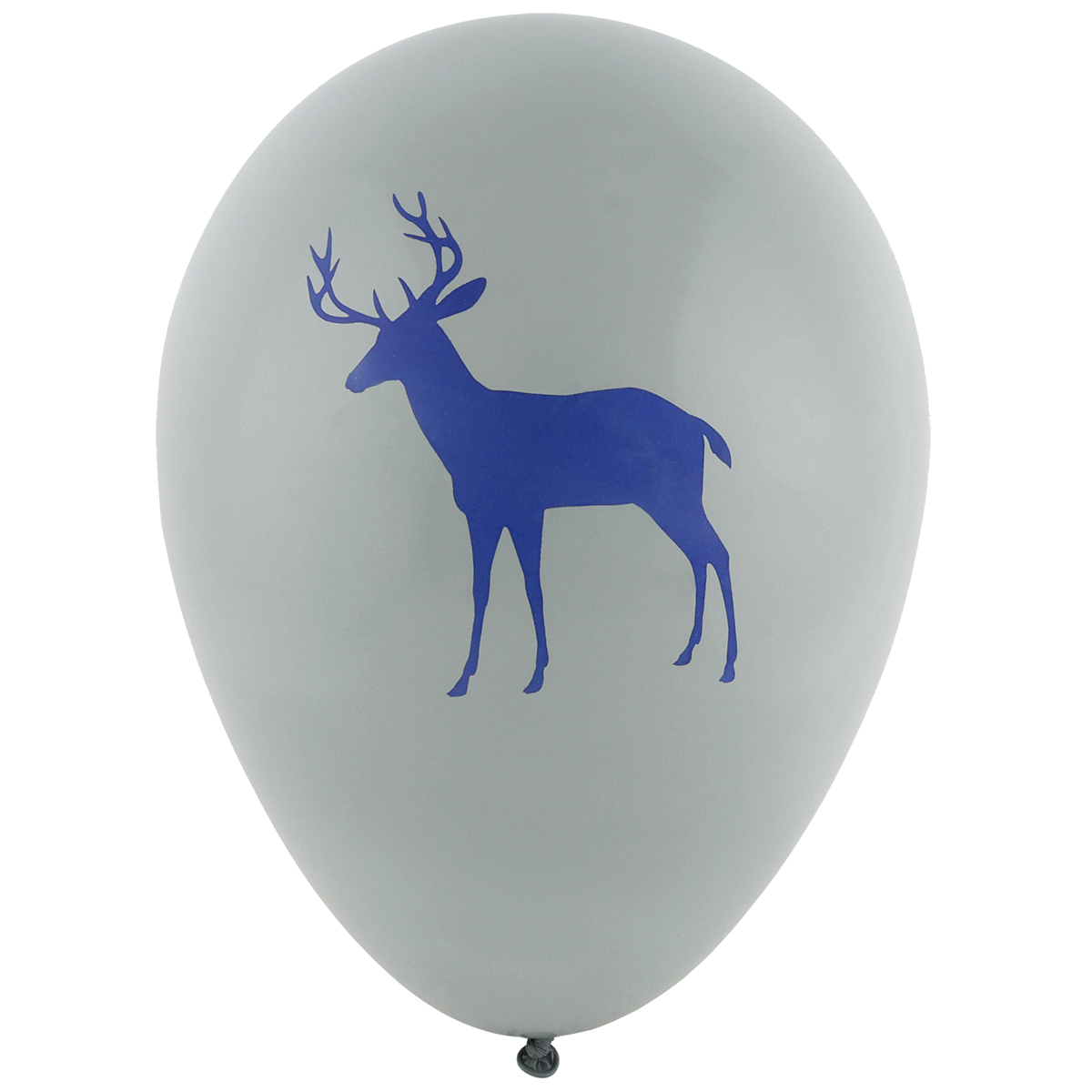 Havercamp Party Products - Light Blue Camo - Latex Balloons - Grey with Dark Blue Side 1