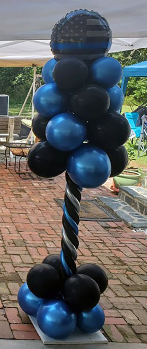 Havercamp Products - Police - Thin Blue Line - Balloons Example Shot