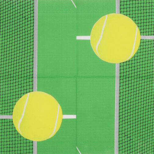 Havercamp Party Products - Tennis Party - Napkin Luncheon - Unfolded View