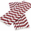 Team Colors - Maroon & White Straws (16 pk)