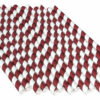Team Colors - Maroon & White Straws (16 pk) - Image 2