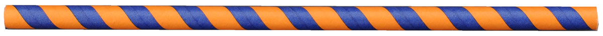 Team Colors - Orange & Blue Straws (16 pk)