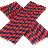 Team Colors - Red & Navy Straws (16 pk)