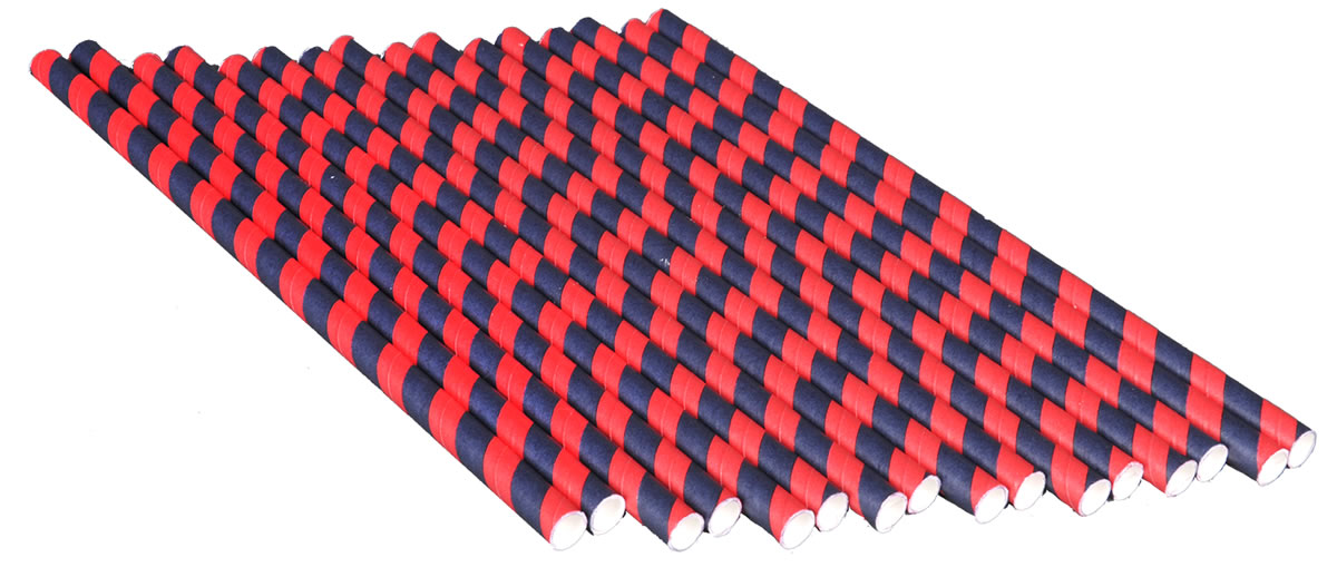 Team Colors - Red & Navy Straws (16 pk) - Image 3