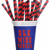 Team Colors - Red & Navy Straws (16 pk) - Image 2