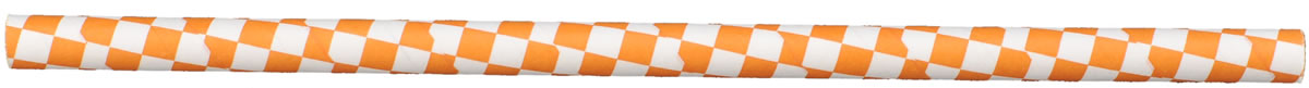 Team Colors - Checkerboard Orange & White Straws - Image 4