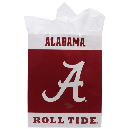 Havercamp Party Products - University of Alabama Crimson Tide - Gift Bag with Tissue Paper