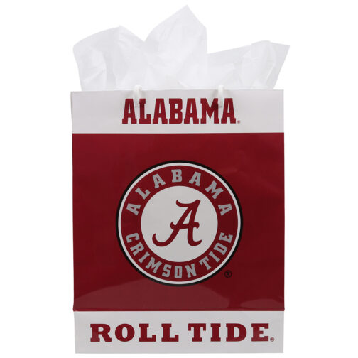 Havercamp Party Products - University of Alabama Crimson Tide - Gift Bag with Tissue Paper