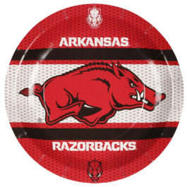 University of Arkansas – Round Plate 9-inch 8-pack