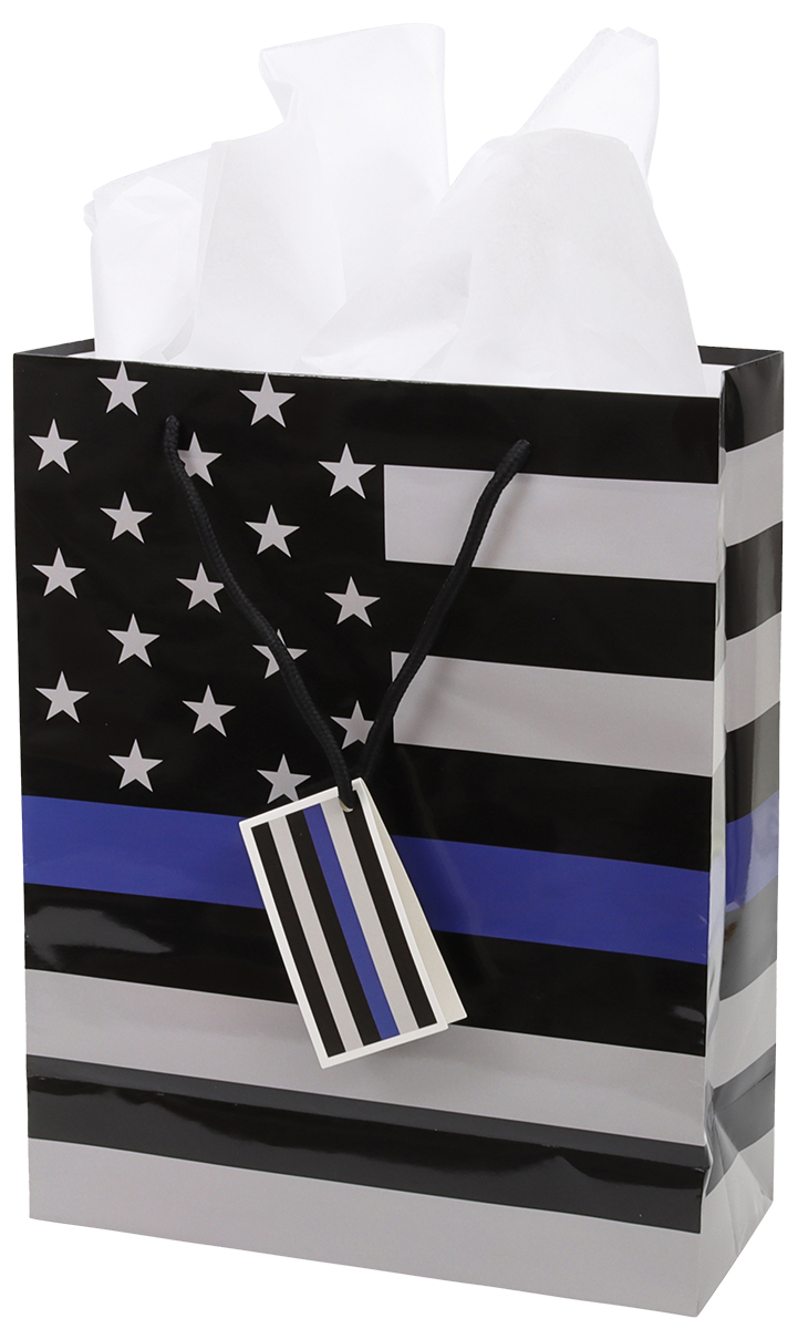Havercamp Products - Police - Thin Blue Line - Gift Bag with Tissue photo