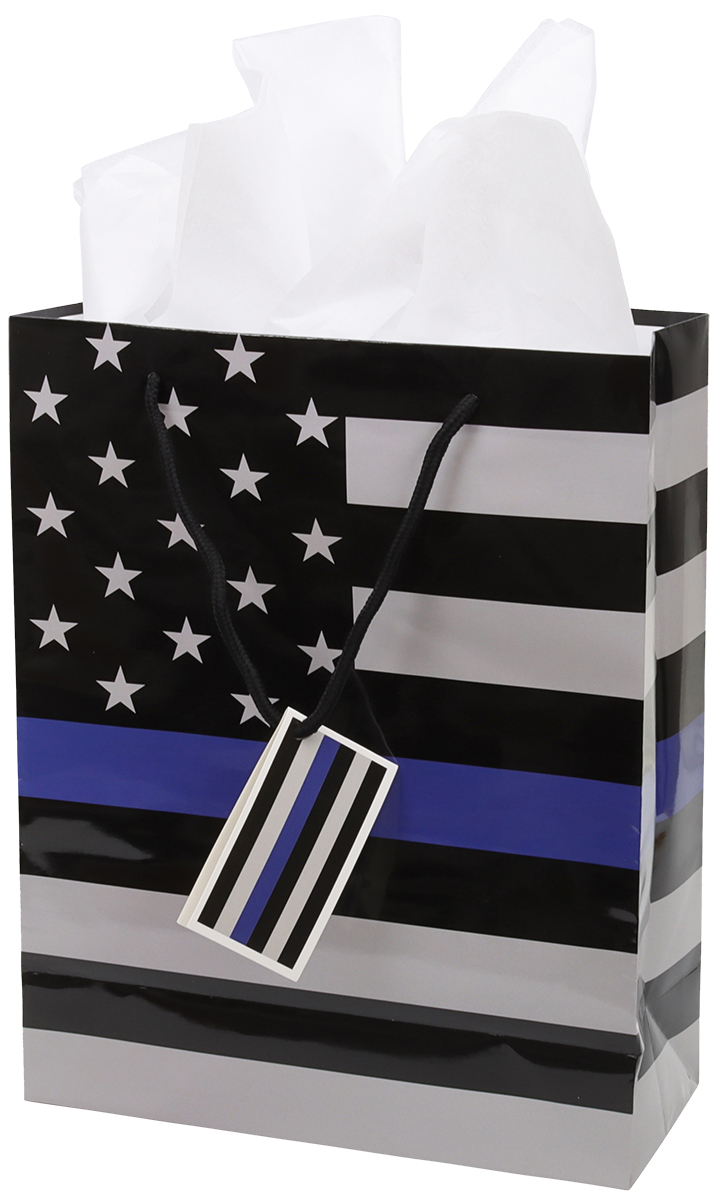 Havercamp Products - Police - Thin Blue Line - Gift Bag with Tissue photo