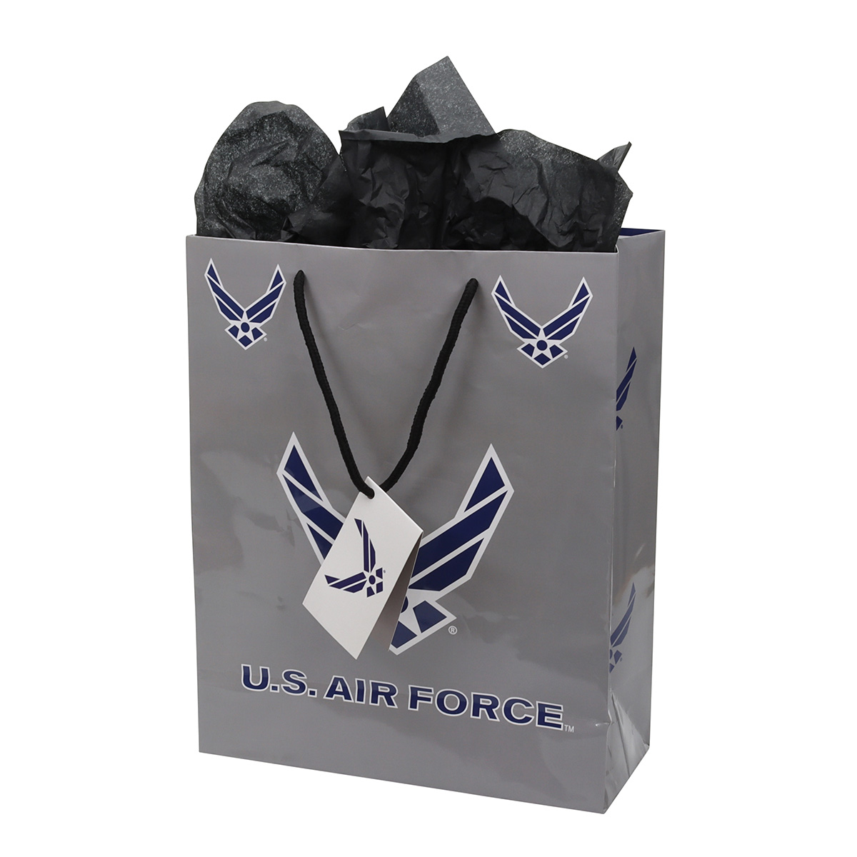 US Air Force - Gift Bag Medium Tissue Included along with Gift Card tag.