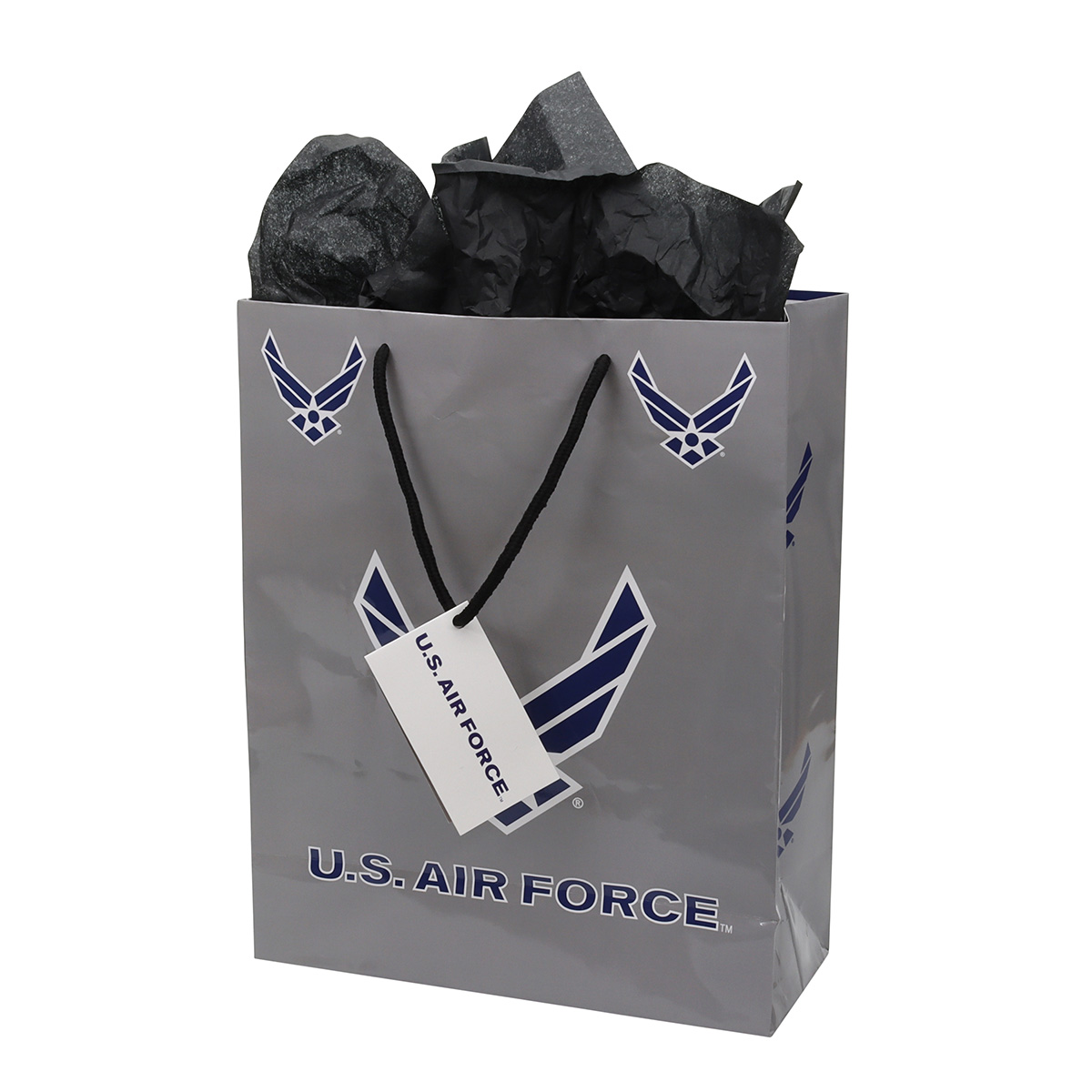 US Air Force - Gift Bag Medium Tissue Included along with Gift Card tag.