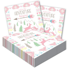 The Adventure Begins – Napkins Luncheon Girl 16-pack