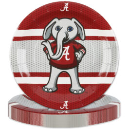 University of Alabama – Plates Round 9″ 8-pack
