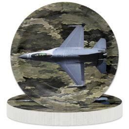 American Heroes – Plates Round 7″ “Jet” 8-pack
