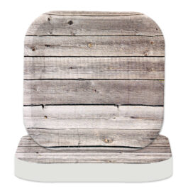 Farm Table – Plates Square 9″ Barnwood 8-pack