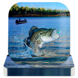Gone Fishin’ – Plates Square 9″ 8-pack