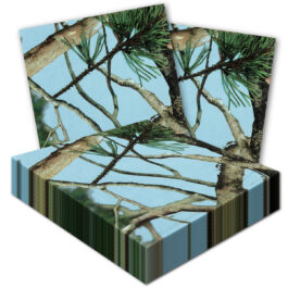 Light Blue Camo – Beverage Napkin 16-pack