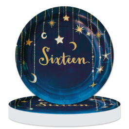 Girl’s Sweet 16 – Plates Round 7″ “Sixteen” 8-pack