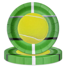 Tennis – Plates Round 9″ 8-pack