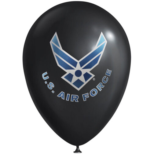 Havercamp Party Products - U.S Air Force - Balloon - Latex - Black with Logo and text