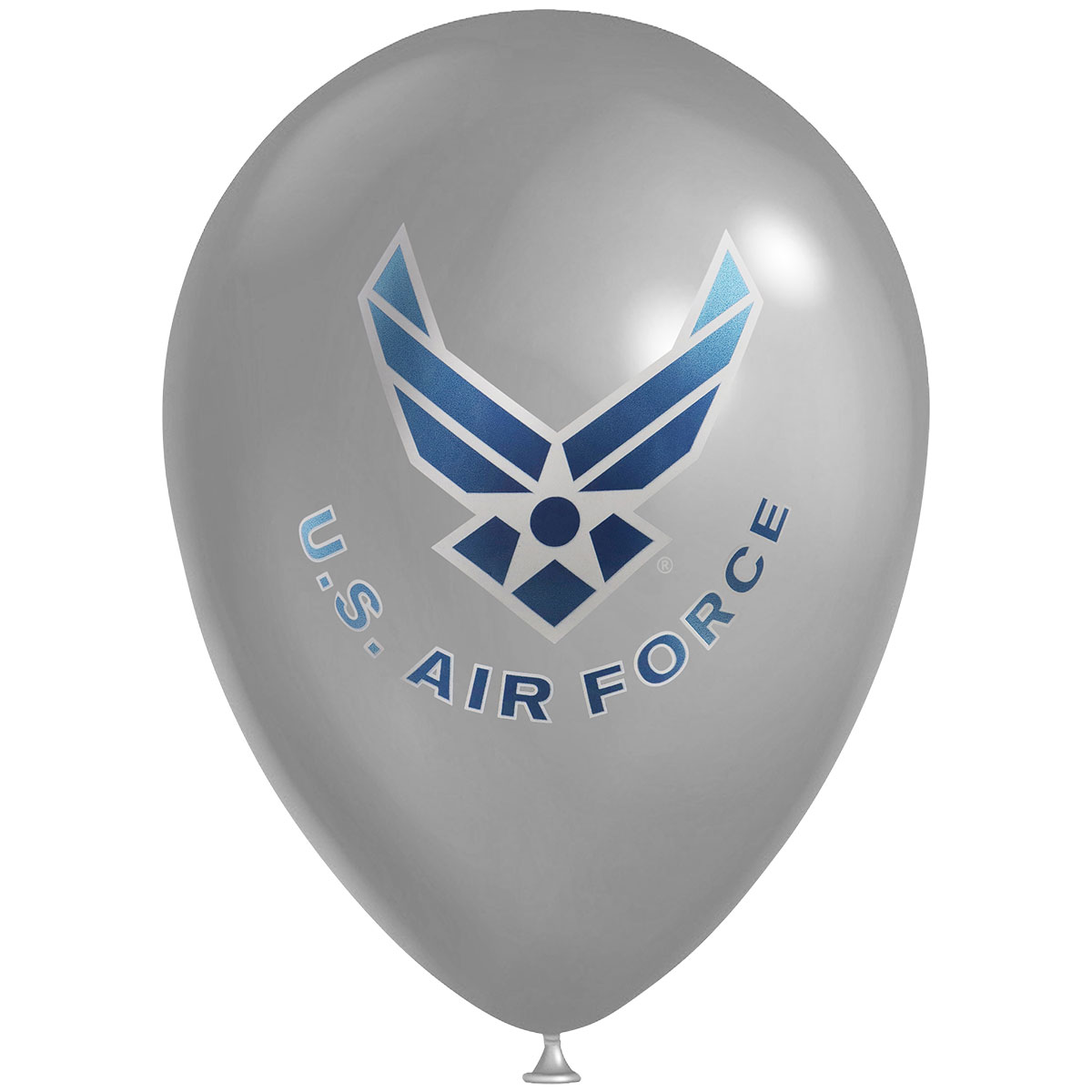 Havercamp Party Products - U.S Air Force - Balloon Latex Grey - Logo and text