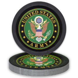 US Army – Plates Round 9″ Army Seal 8-pack