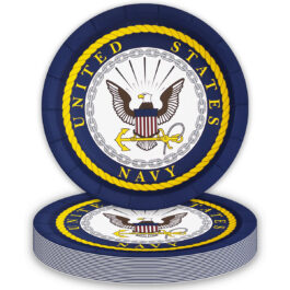 US Navy – Plates Round 9″ Navy Seal 8-pack