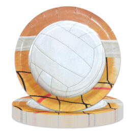 Volleyball – Plates Round 7″ 8-pack