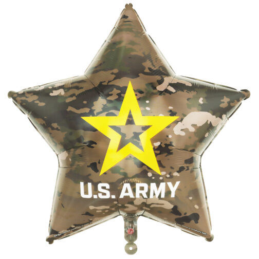Havercamp Party Products - U.S. Army Mylar Balloon with Star 24 inches