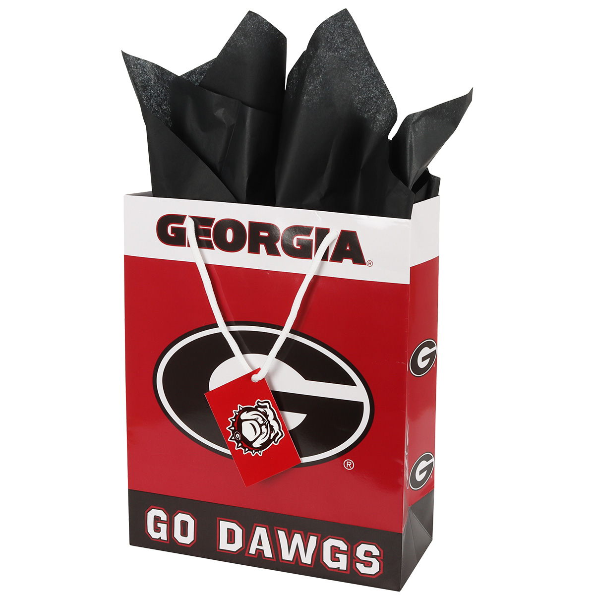 Havercamp Party Gear - Georgia Bulldogs - Gift Bag - w/tissue G side with gift tag