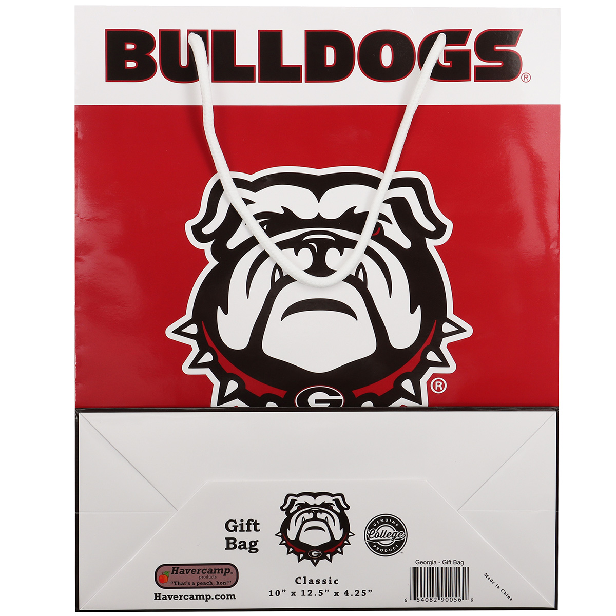 Havercamp Party Gear - Georgia Bulldogs - Gift Bag - Dawg Side - UPC code